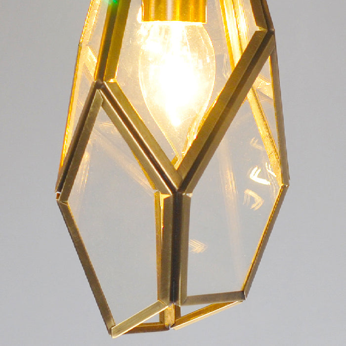 MIRODEMI Auvare Gold Art Deco Diamond Pendant Lamp Detail 