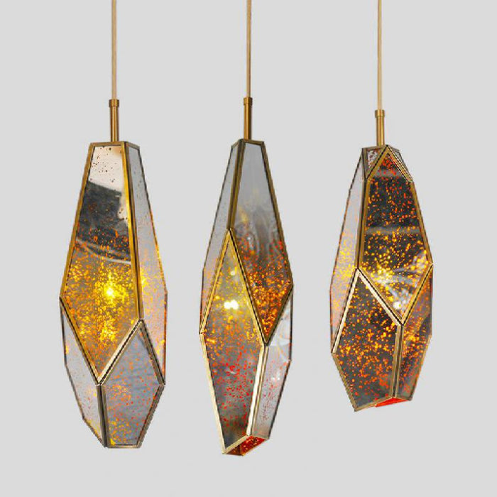 MIRODEMI Auvare Gold Art Deco Diamond Pendant Lamp Decoration