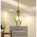 MIRODEMI Auvare Gold Art Deco Diamond Pendant Lamp Clear Glass Size