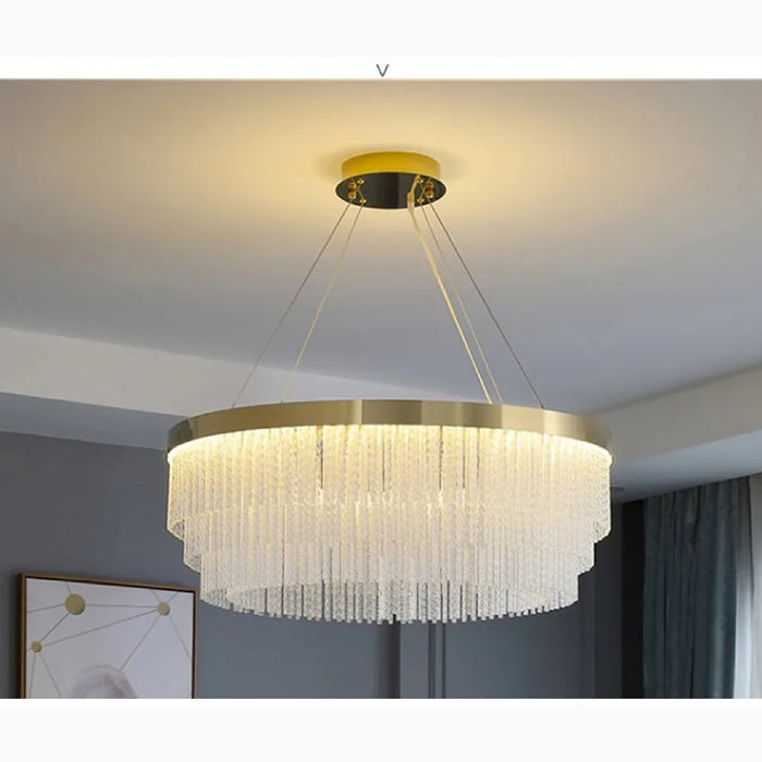 MIRODEMI Baceno Modern Stunning Round/Rectangle Crystal Chandelier For Home Decoration