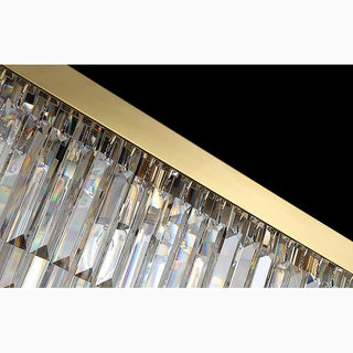 MIRODEMI® Bagnolo in Piano | Gold Square Crystal Chandelier