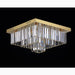 MIRODEMI® Bagnolo in Piano | Gold Square Crystal Chandelier