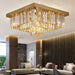 MIRODEMI® Bagnolo in Piano | Gold Square Crystal Chandelier