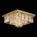 MIRODEMI® Bagnolo in Piano | Gold Square Crystal Chandelier