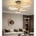 MIRODEMI® Bagolino | Luxury Ring LED Chandelier made of Electroplated Metal for Living Room