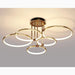 MIRODEMI® Bagolino | Luxury Ring LED Chandelier made of Electroplated Metal for House