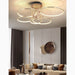 MIRODEMI® Bagolino | Luxury Ring LED Chandelier made of Electroplated Metal for Classy Living Room