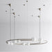 MIRODEMI® Baia e Latina | Planet Orbit Glass Ball LED Pendant Lamp for Elegant Living Room, Bedroom, Dining Room