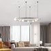 MIRODEMI® Baia e Latina | Planet Orbit Glass Ball LED Pendant Lamp for Marvellous Living Room, Bedroom, Dining Room