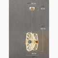 MIRODEMI Baiardo Modern Chandelier in the Shape of Lotus Leaf Size