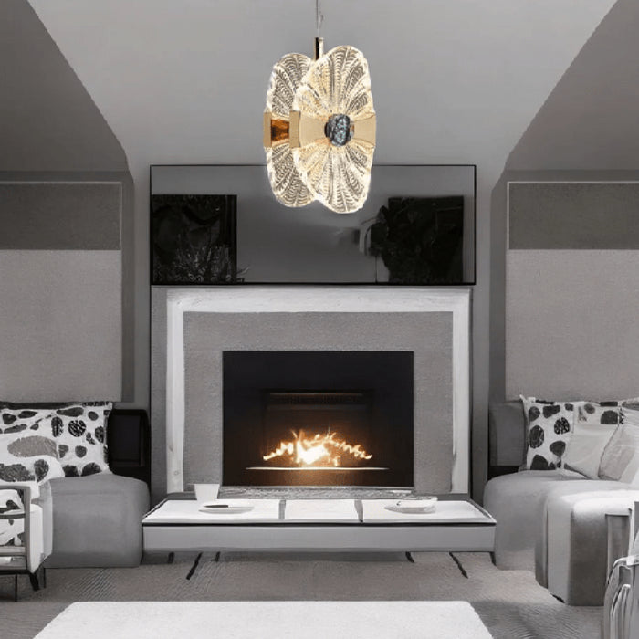 MIRODEMI Baiardo Modern Chandelier in the Shape of Lotus Leaf For Living Room
