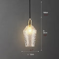 MIRODEMI Balestrino Luxury Diamond LED Pendant Light Size