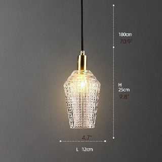 MIRODEMI Balestrino Luxury Diamond LED Pendant Light Size