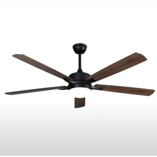 66" Decorative LED White Wooden Pretty Ceiling Fan with Remote Control