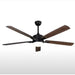 66" Decorative LED White Wooden Pretty Ceiling Fan with Remote Control