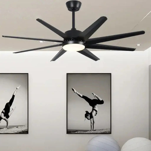 MIRODEMI® Barbata | 36" Modern LED Ceiling Fan with Lamp and Remote Control
