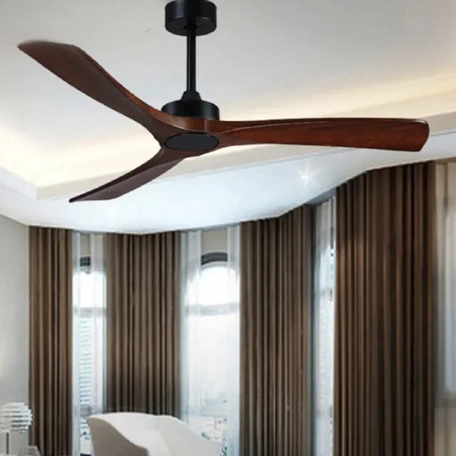 MIRODEMI® Barga | 60" European Styled Ceiling Fan Solid Wood Blades and Remote Control