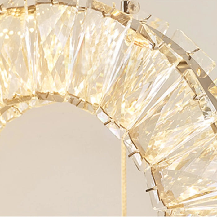 MIRODEMI® Baveno | Hanging Crystal Lighting Fixture for Staircase