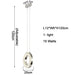 MIRODEMI® Baveno | Hanging Crystal Lighting for Staircase 1 pendant
