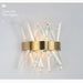 MIRODEMI Bellinzona gold crystal wall sconce