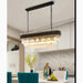 MIRODEMI® Bergeggi | Stylish Black Crystal Ceiling Chandelier for Living Room
