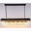 MIRODEMI® Bergeggi | Great Black Crystal Ceiling Chandelier for Living Room