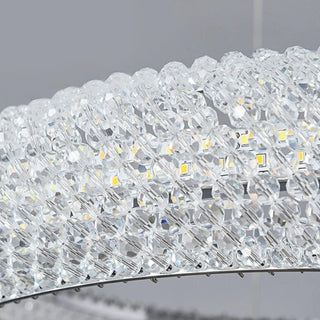 MIRODEMI® Bern | Unusual Ring Crystal Chandelier for Dining Room