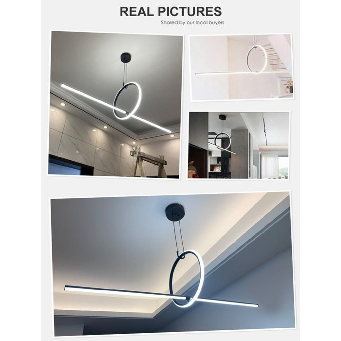 MIRODEMI Berthemont-les-Bains Art Geometric-Shaped Pendant Lamp Real Photos