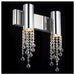 Modern|Chrome|Crystal|Wall|Lamp|Light|Sconce|Trendy