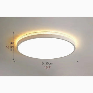 MIRODEMI® Binche | white Round Ceiling Light