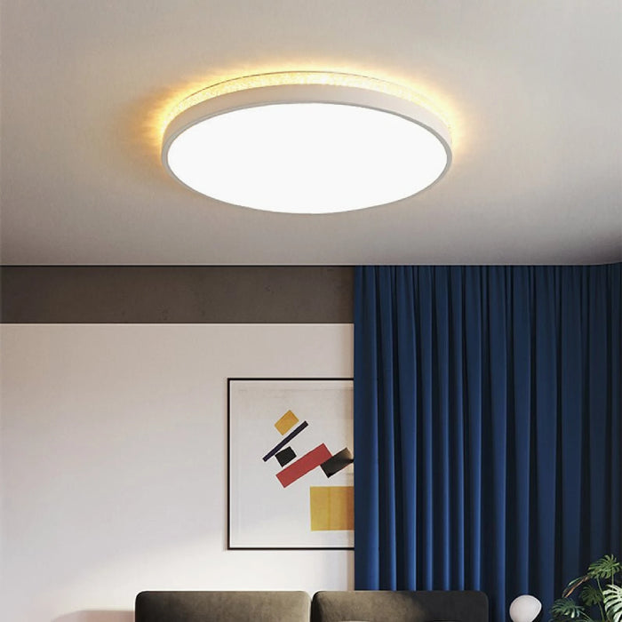 MIRODEMI® Binche | white Minimalist Round Ceiling Light