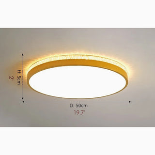 MIRODEMI® Binche | golden Round Ceiling Light