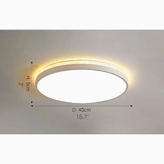 MIRODEMI® Binche | white Minimalist Round Ceiling Light lamp