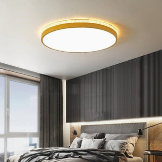 MIRODEMI® Binche | golden Minimalist Round Ceiling Light