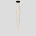 MIRODEMI® Bonassola | Exceptional Long Spiral LED Pendant Chandelier for Hotel