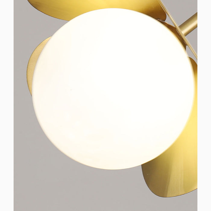 MIRODEMI Bordighera Nordic Gold Ceiling Copper Light With Flower Design Lamps