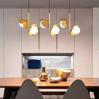 MIRODEMI Bordighera Nordic Gold Ceiling Copper Light With Flower Design For Kitchen Island