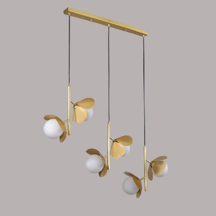 MIRODEMI Bordighera Nordic Gold Ceiling Copper Light With Flower Design For Bedroom