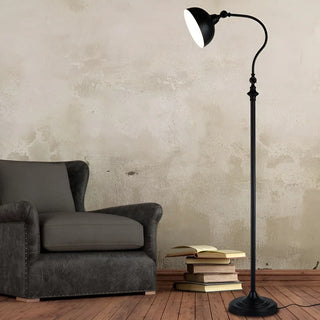 MIRODEMI® Bouveret | Nordic Style Black/Bronze Retro Floor LED Lamp for Living Room, Bedroom