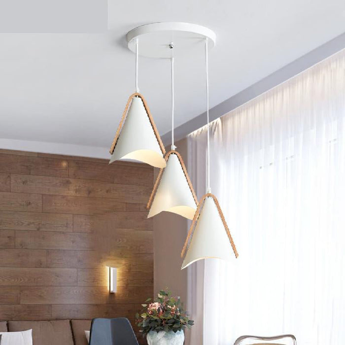  MIRODEMI® Breil-sur-Roya Nordic LED Ceiling Pendant Chandelier for Dining Room, Kitchen Triple Round