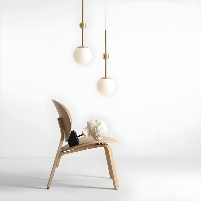 Modern Ball-Shaped LED Metal and Glass White Ceiling Lamp from Mirodemi for Living Room