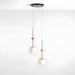 Modern Ball-Shaped LED Metal and Glass White Ceiling Lamp from Mirodemi for Home Decor