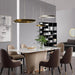 MIRODEMI® Brig-Glis | Gold Spiral LED Chandelier for Living Room