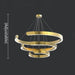 MIRODEMI® Brig-Glis | Gold Spiral LED Chandelier for Bedroom