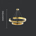MIRODEMI® Brig-Glis | Gold Spiral LED Lamp for Living Room