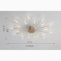 MIRODEMI® Brugg | Modern LED gold Dandelion  Light