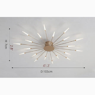 MIRODEMI® Brugg | Modern LED gold Dandelion  Light