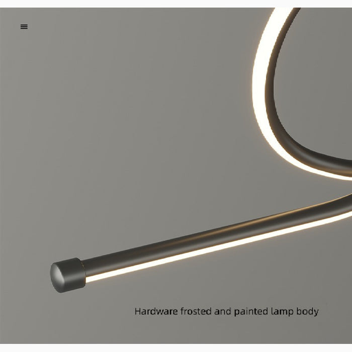 MIRODEMI Bussigny-près-Lausanne Nordic Pendant Lamp With A Long Strip Lamp Body