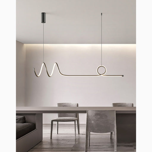 MIRODEMI Bussigny-près-Lausanne Nordic Pendant Lamp With A Long Strip For Living Room
