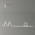 MIRODEMI Bussigny-près-Lausanne Nordic Pendant Lamp With A Long Strip White Color